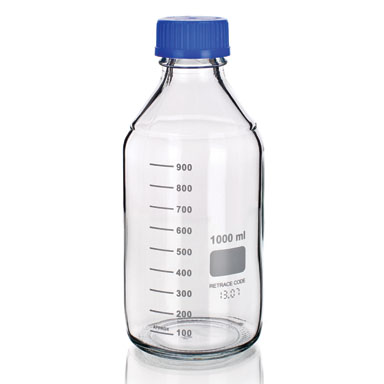 (image for) Bottle, Reagent, Borosilicate Glass, Clear, 500ml, GL45 Neck